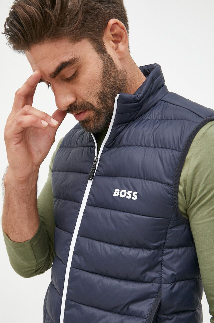 Boss Green Vesta BOSS Boss Athleisure pánska tmavomodrá farba prechodná - Pepit.sk