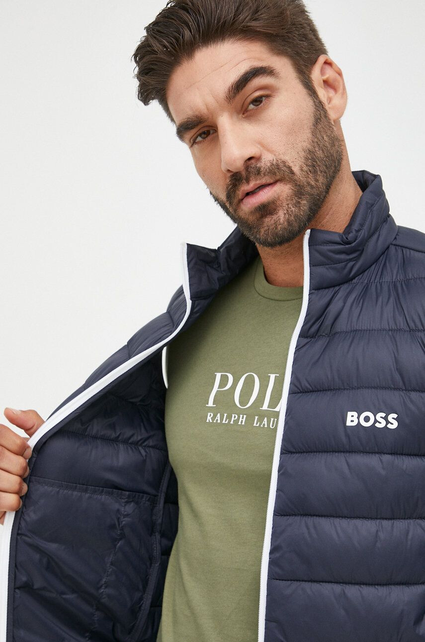 Boss Green Vesta BOSS Boss Athleisure pánska tmavomodrá farba prechodná - Pepit.sk