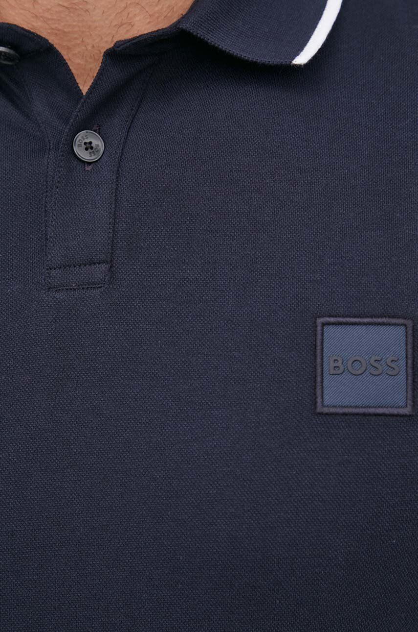 Boss Orange Polo tričko BOSS Boss Casual pánsky tmavomodrá farba jednofarebný - Pepit.sk