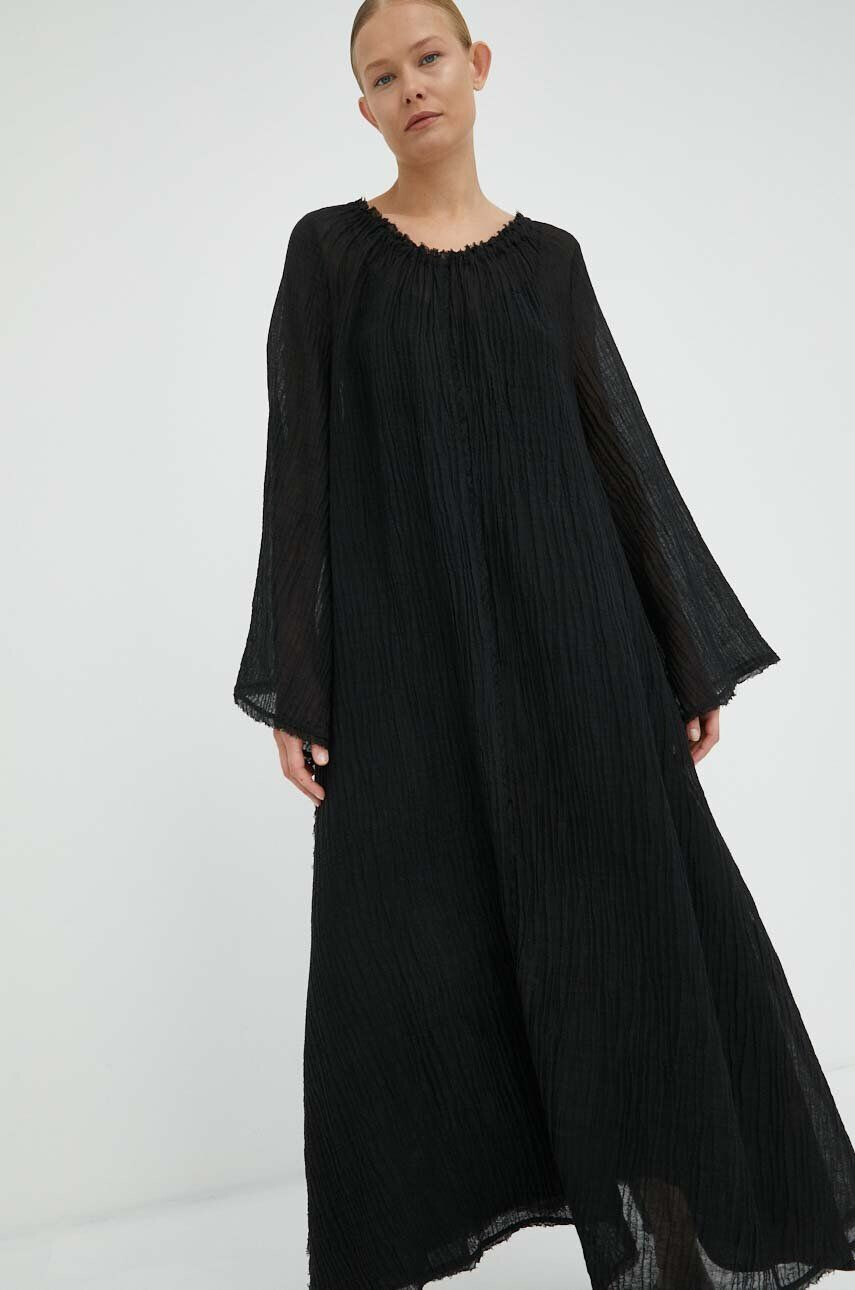 By Malene Birger Šaty čierna farba maxi oversize - Pepit.sk