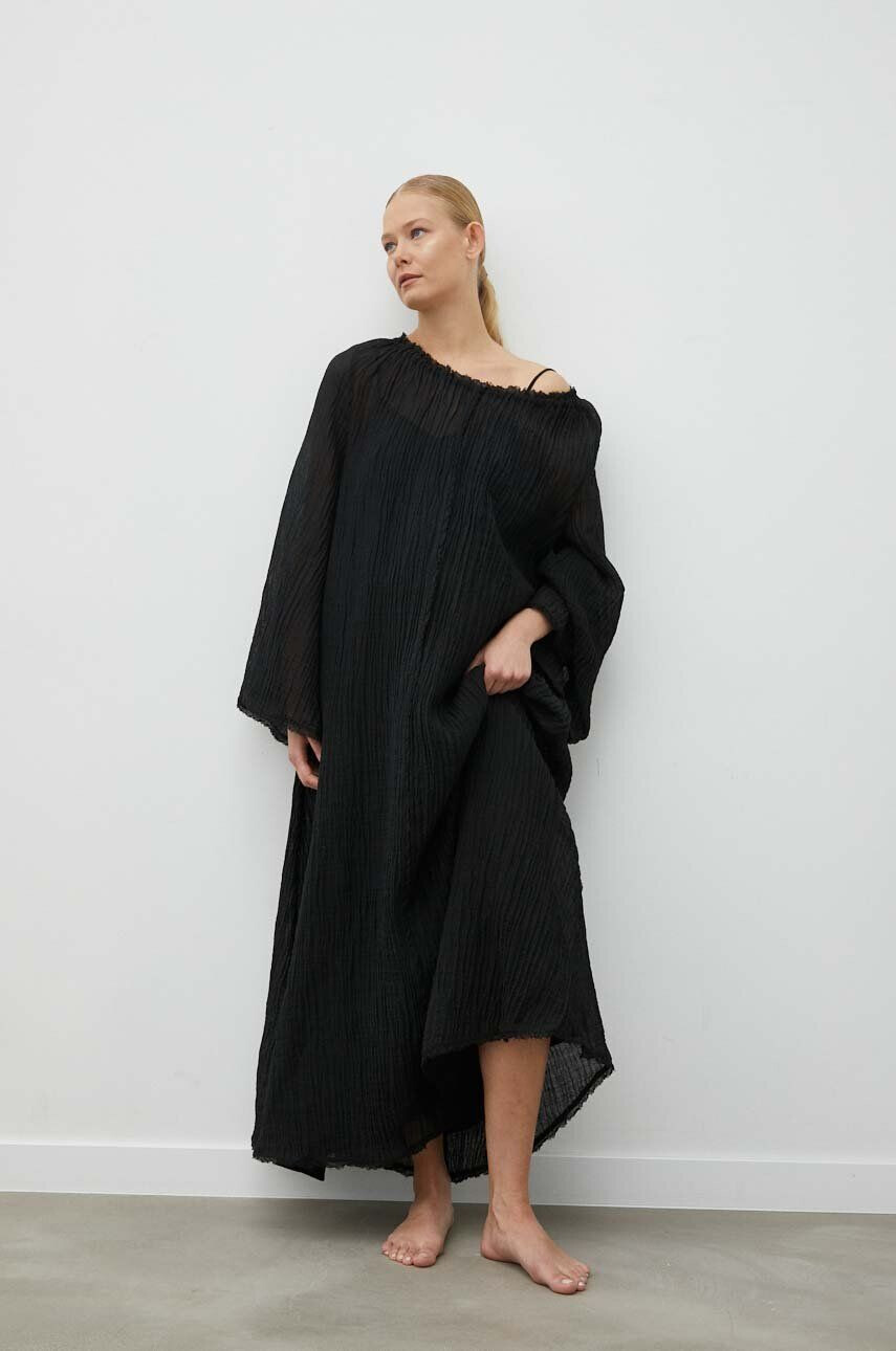 By Malene Birger Šaty čierna farba maxi oversize - Pepit.sk