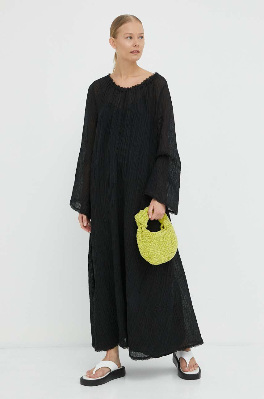 By Malene Birger Šaty čierna farba maxi oversize - Pepit.sk