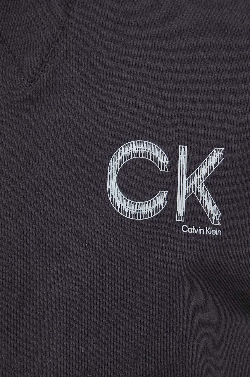 Calvin Klein Bavlnená mikina dámska béžová farba s nášivkou - Pepit.sk