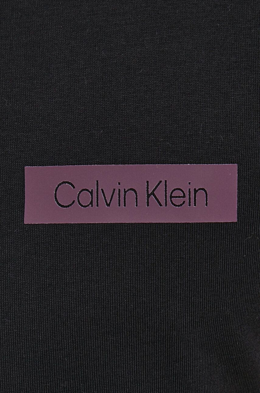 Calvin Klein Bavlnené tričko čierna farba s potlačou - Pepit.sk