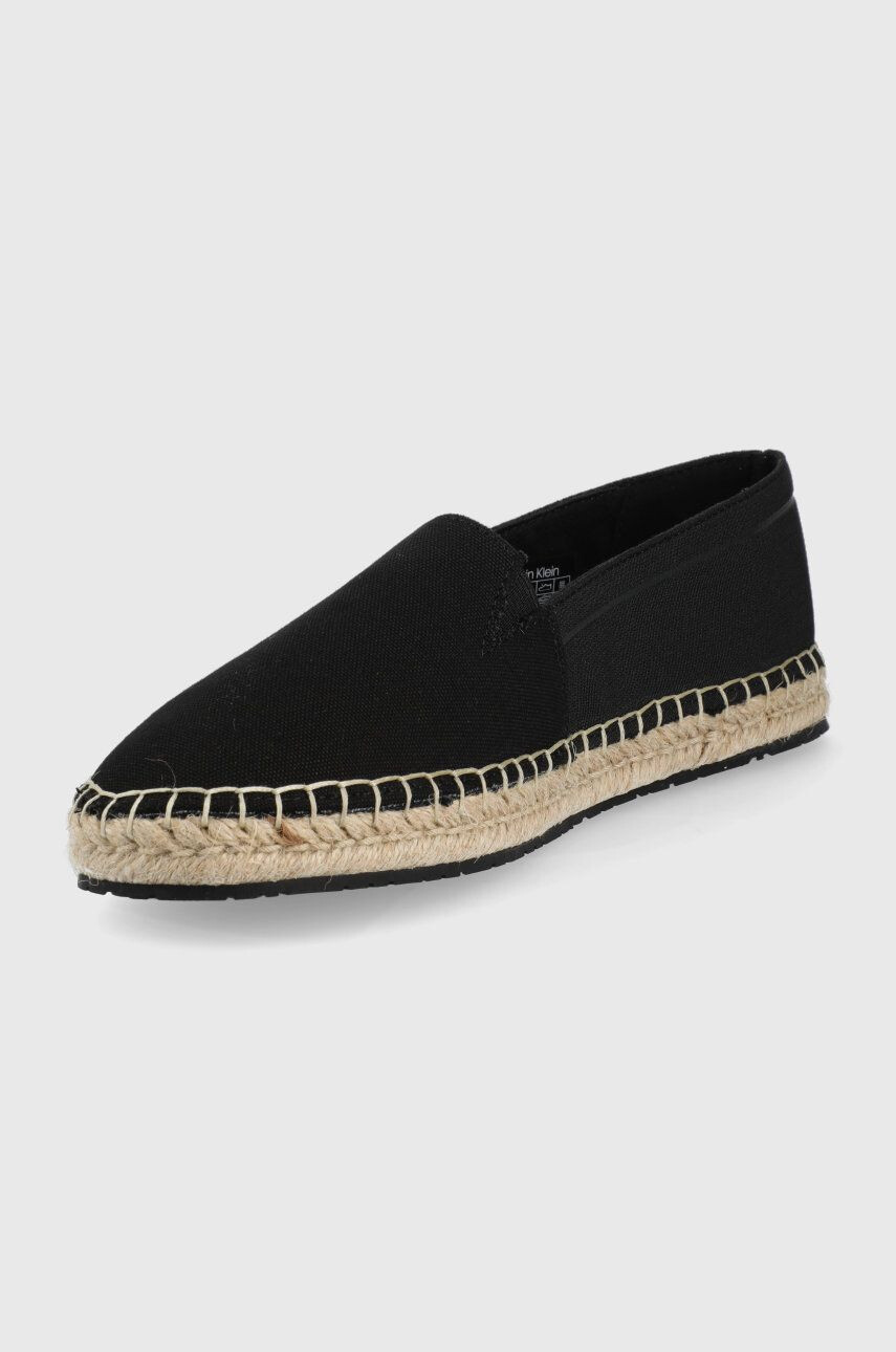 Calvin Klein Espadrilky čierna farba - Pepit.sk