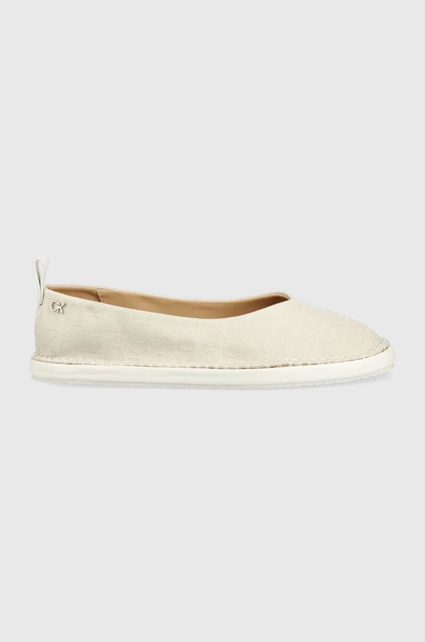 Calvin Klein Espadrilky Espadrille béžová farba - Pepit.sk