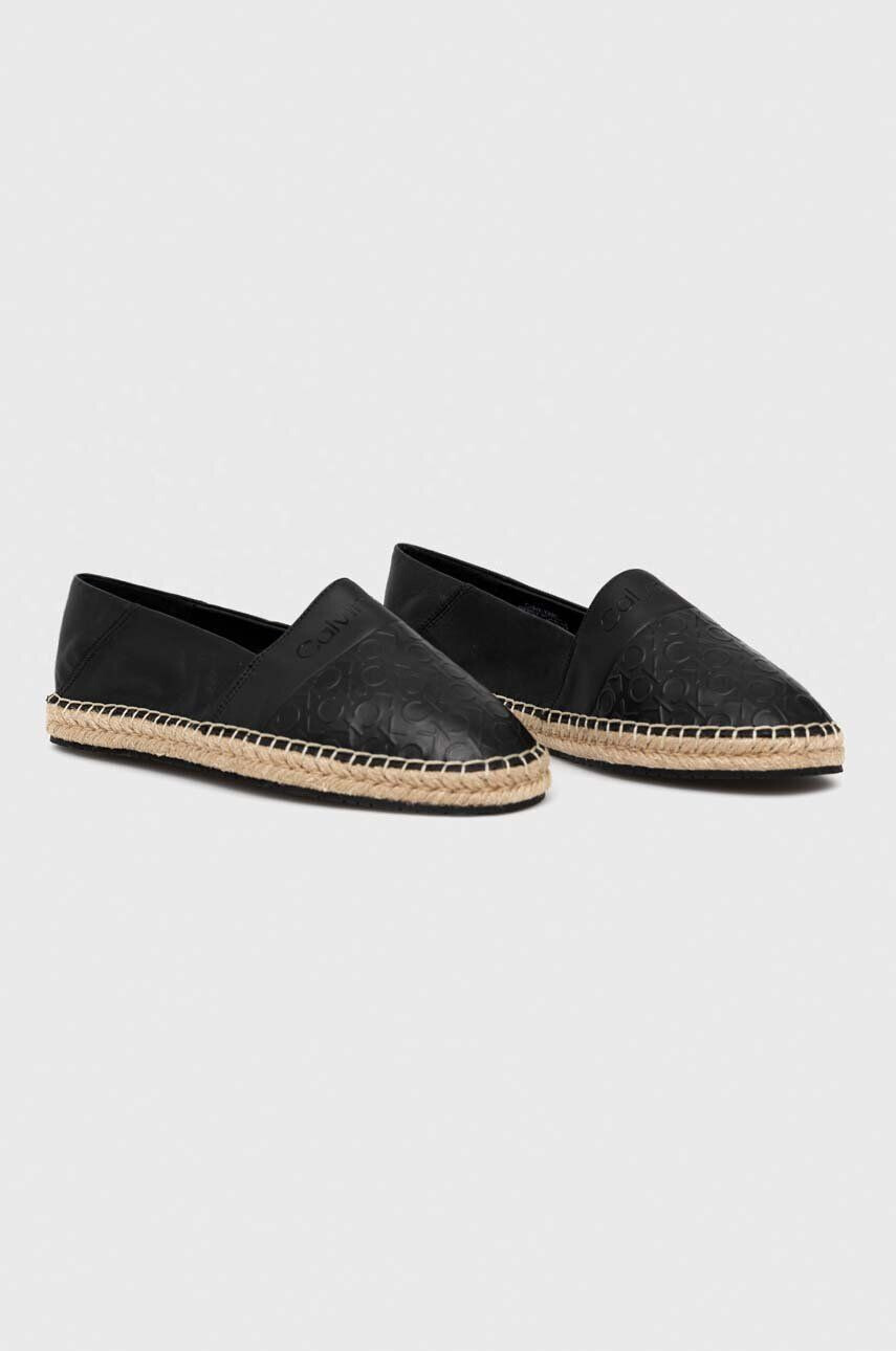 Calvin Klein Espadrilky ESPADRILLE - HF MONO čierna farba HW0HW01456 - Pepit.sk