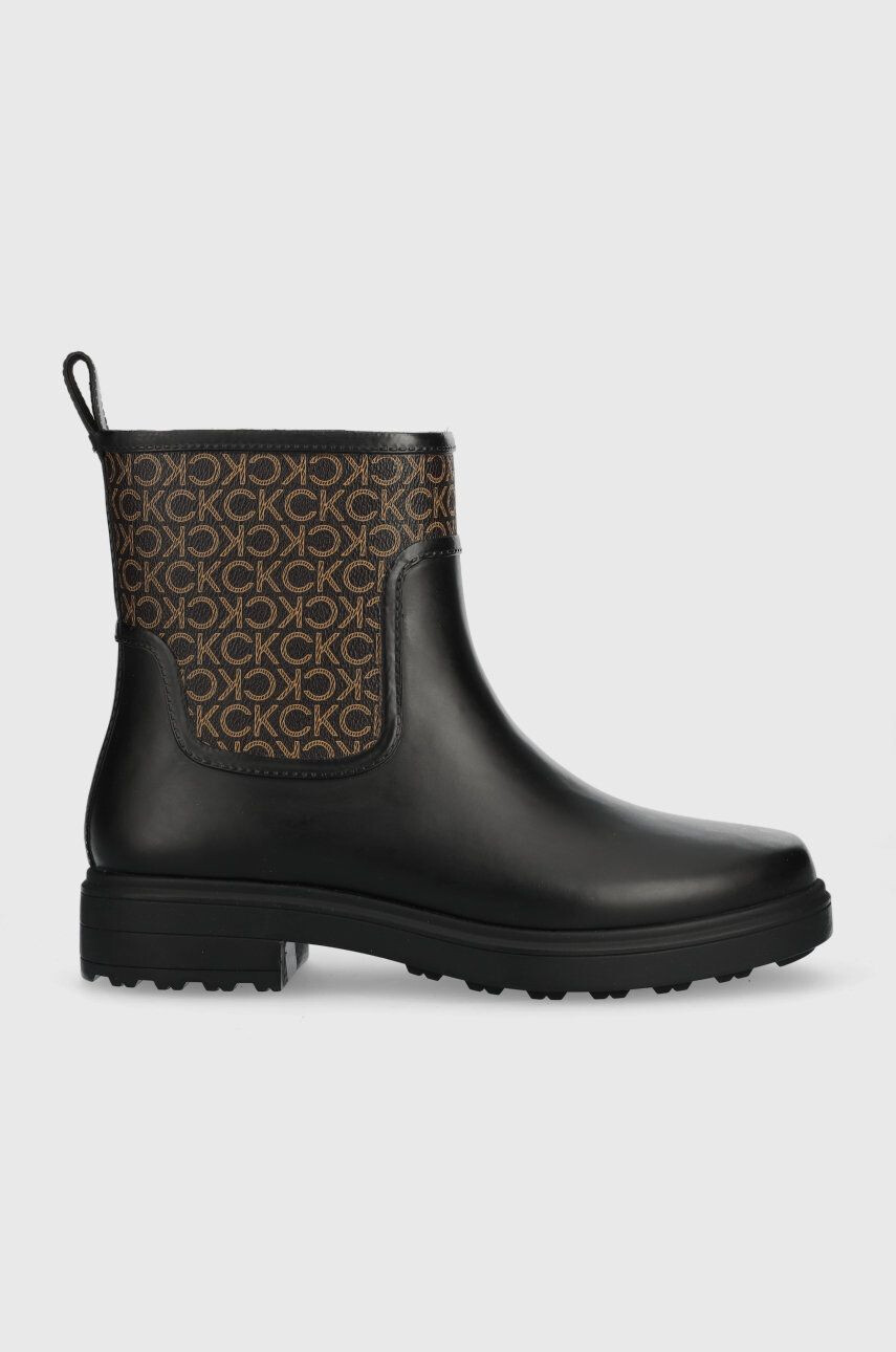 Calvin Klein Gumáky Rain Boot dámske čierna farba - Pepit.sk