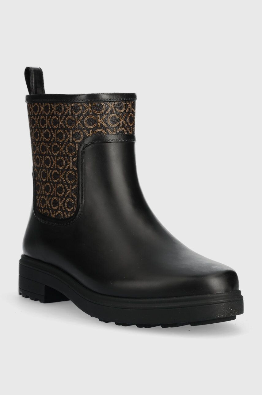 Calvin Klein Gumáky Rain Boot dámske čierna farba - Pepit.sk