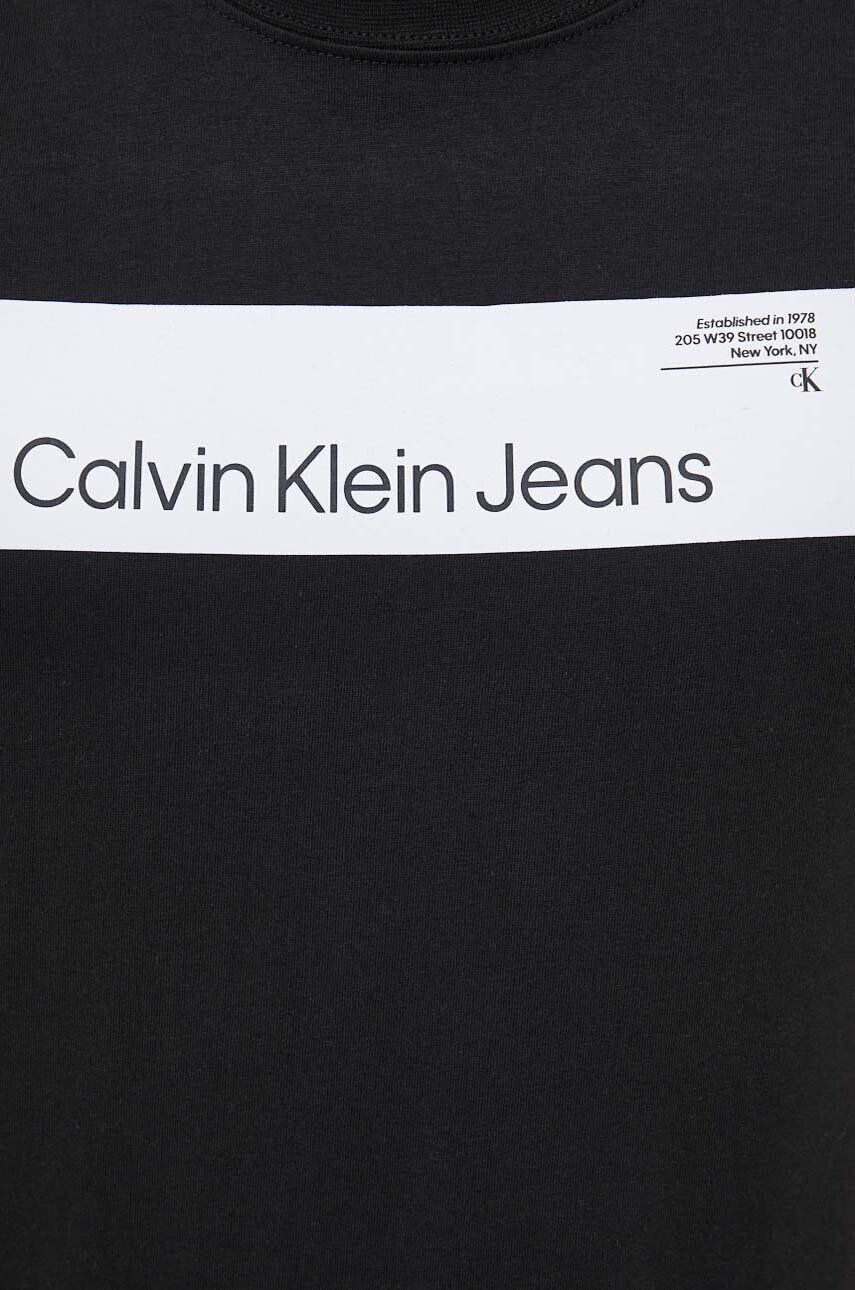 Calvin Klein Jeans Bavlnené tričko dámsky béžová farba - Pepit.sk