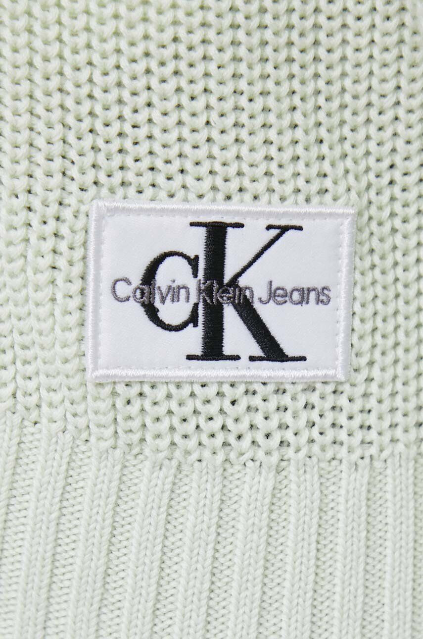 Calvin Klein Jeans Bavlnený kardigán čierna farba - Pepit.sk