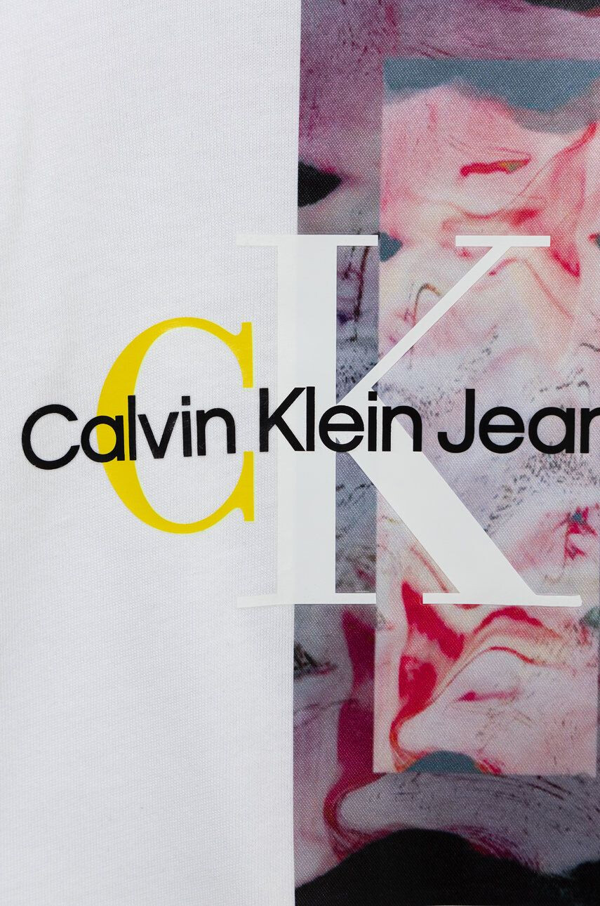 Calvin Klein Jeans Detská bavlnená košeľa s dlhým rukávom - Pepit.sk