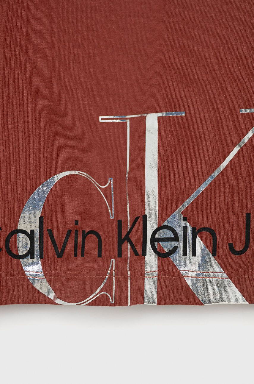 Calvin Klein Jeans Detská bavlnená košeľa s dlhým rukávom - Pepit.sk