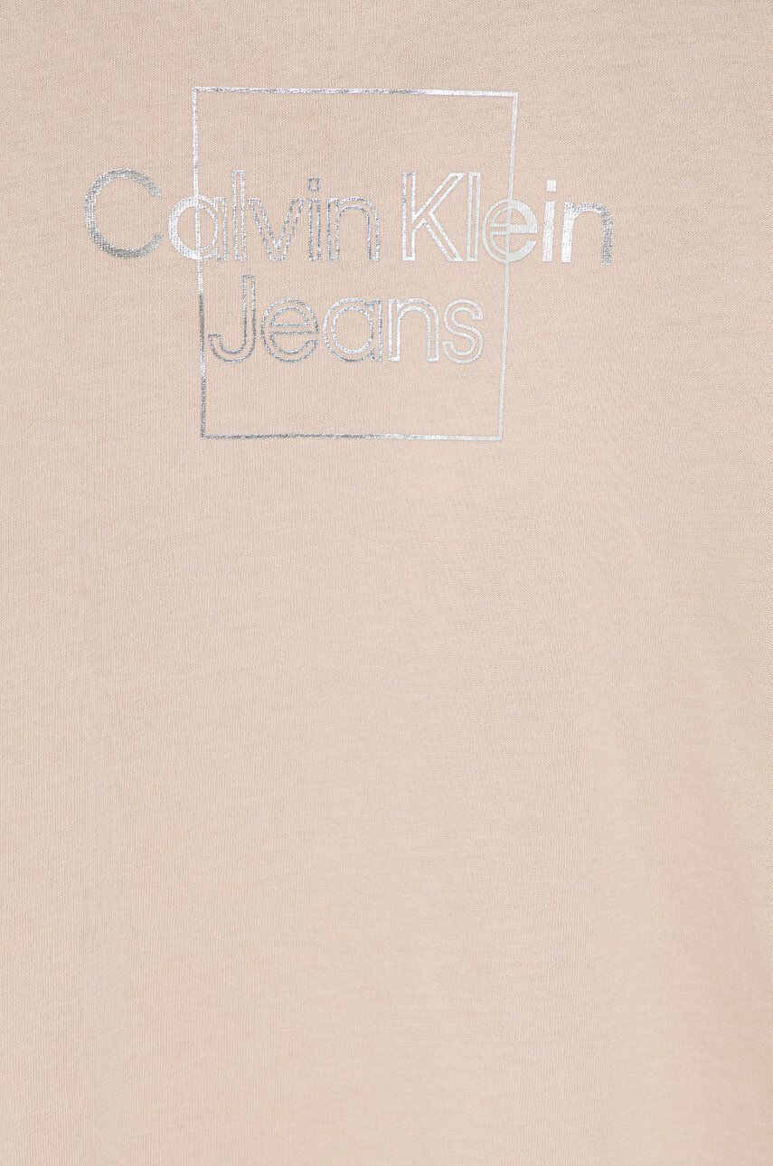 Calvin Klein Jeans Detské bavlnené tričko ružová farba - Pepit.sk