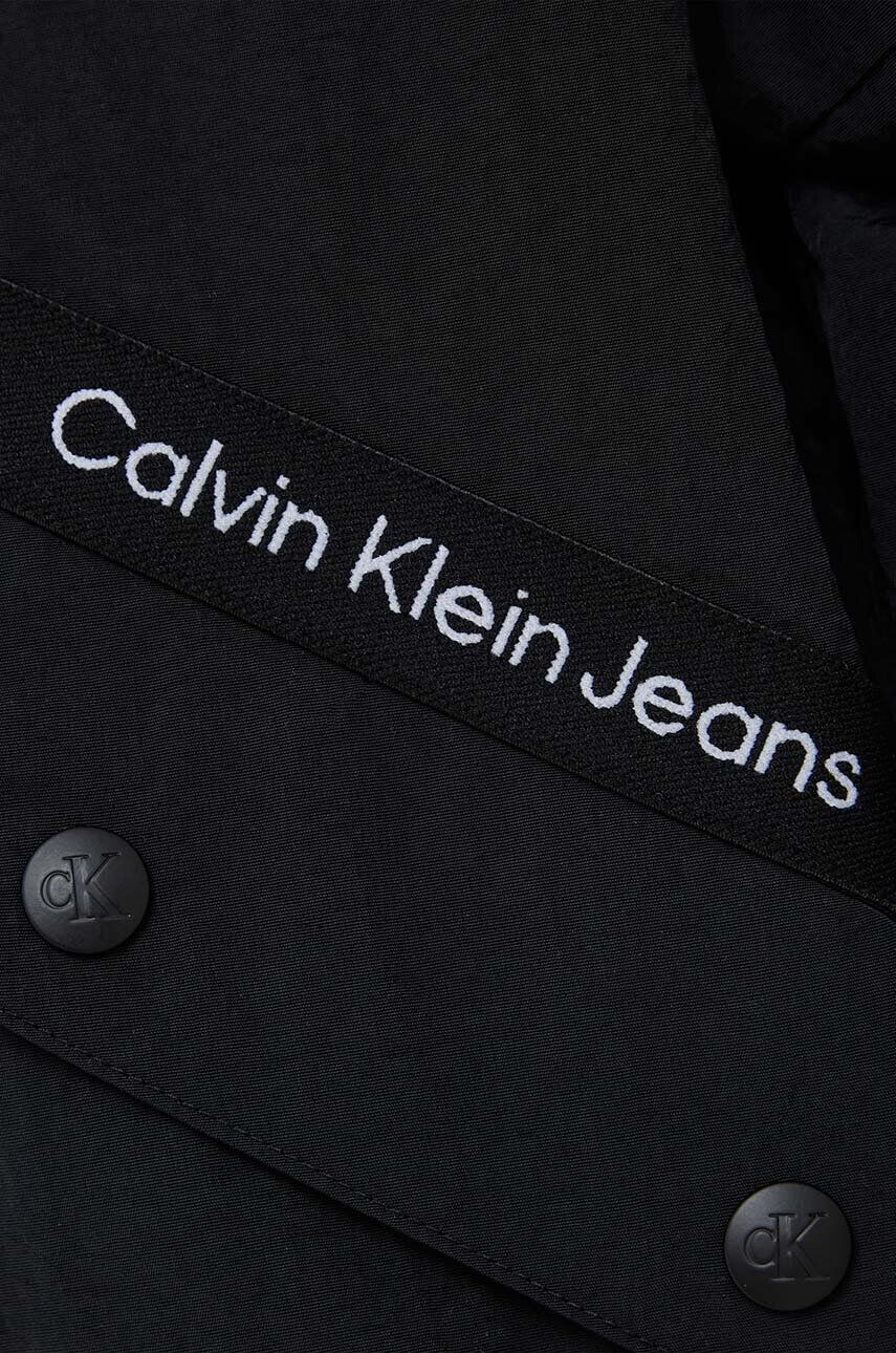 Calvin Klein Jeans Detská bunda ružová farba - Pepit.sk