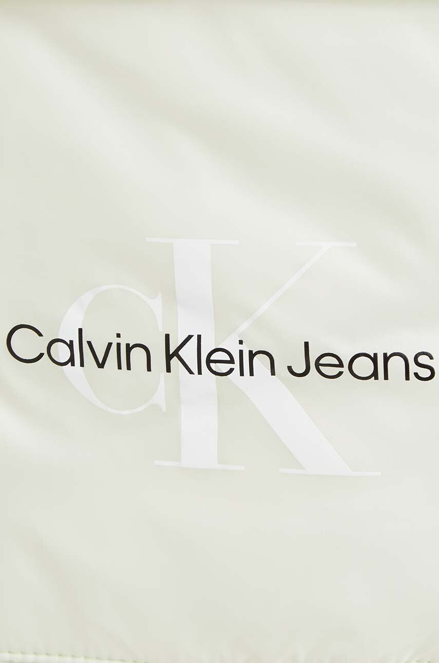 Calvin Klein Jeans Detská bunda zelená farba - Pepit.sk