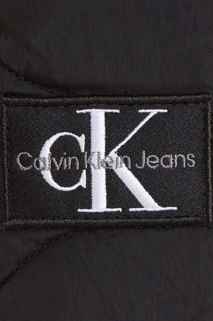 Calvin Klein Jeans Detská bunda čierna farba - Pepit.sk