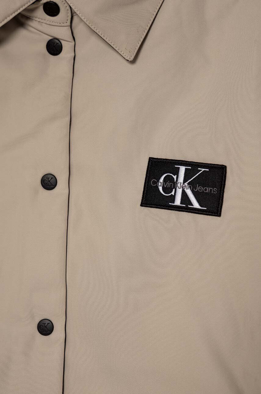 Calvin Klein Jeans Detská obojstranná bunda čierna farba - Pepit.sk