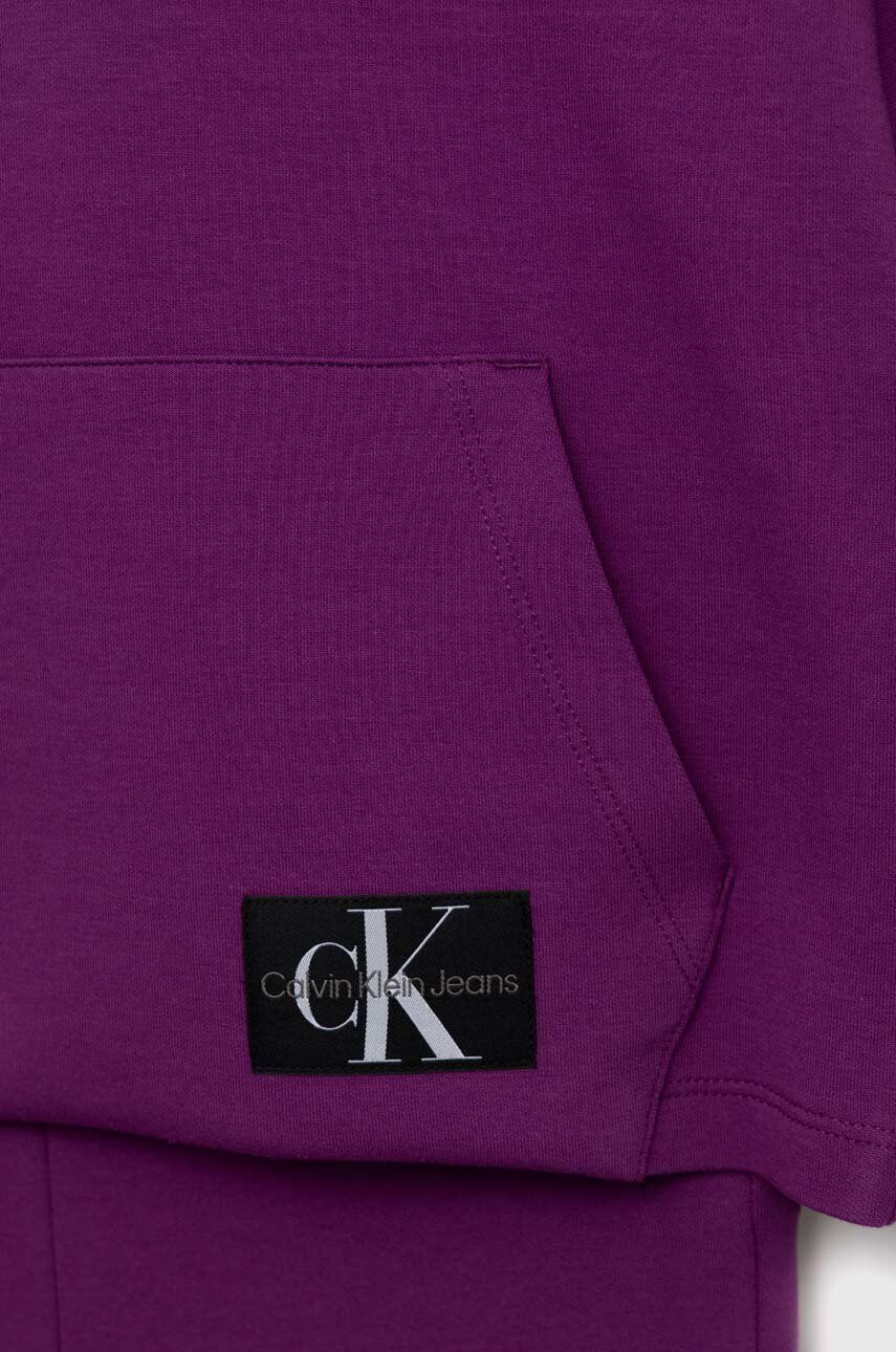 Calvin Klein Jeans Detská tepláková súprava fialová farba - Pepit.sk