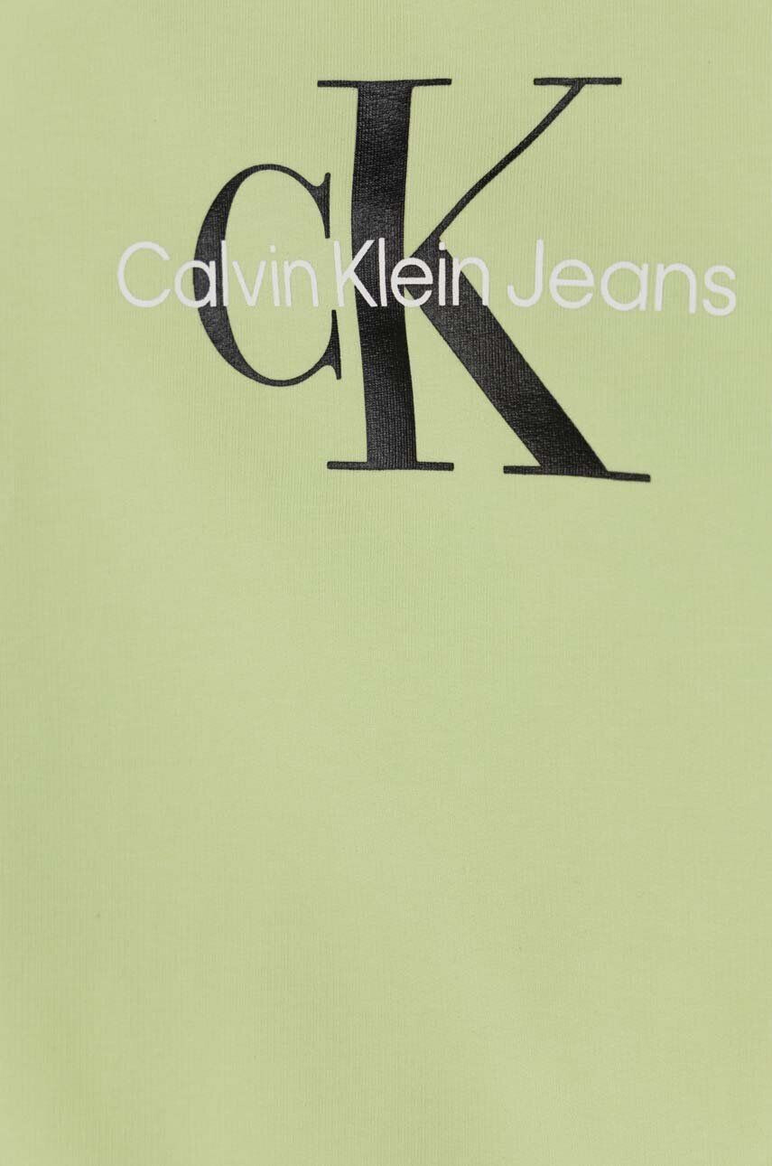 Calvin Klein Jeans Detská tepláková súprava zelená farba - Pepit.sk