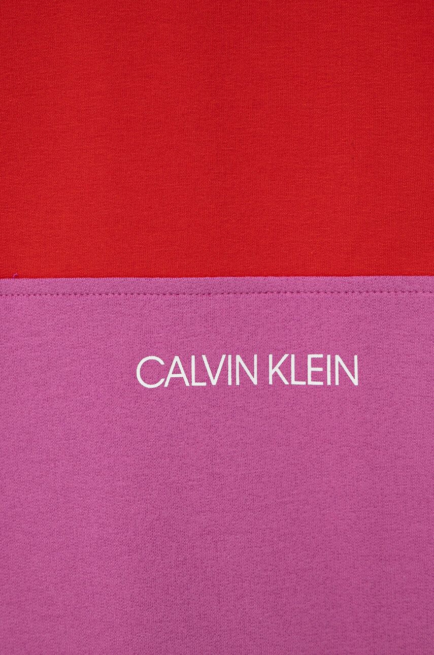 Calvin Klein Jeans Dievčenské šaty ružová farba mini oversize - Pepit.sk