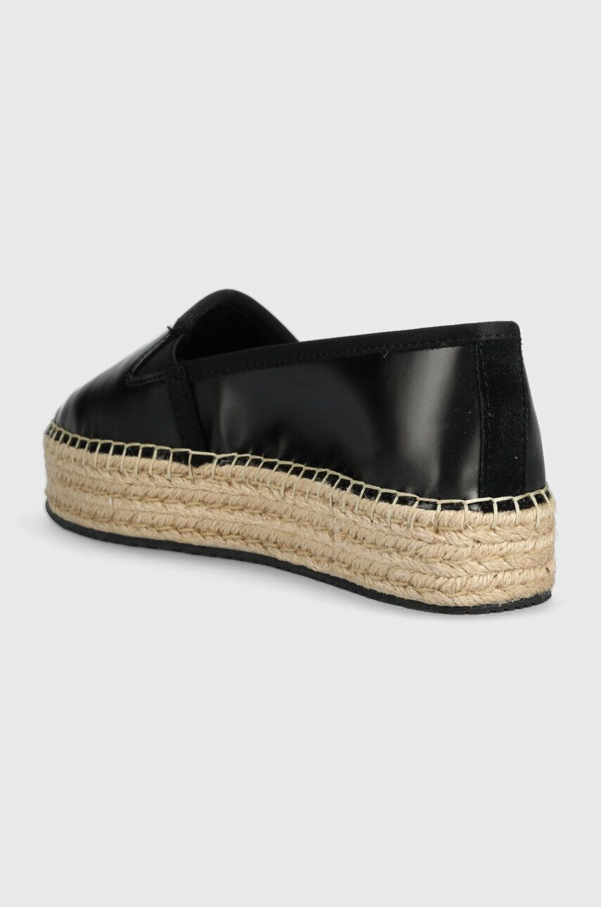 Calvin Klein Jeans Espadrilky ESPADRILLE FLATFORM čierna farba na platforme YW0YW01241 - Pepit.sk