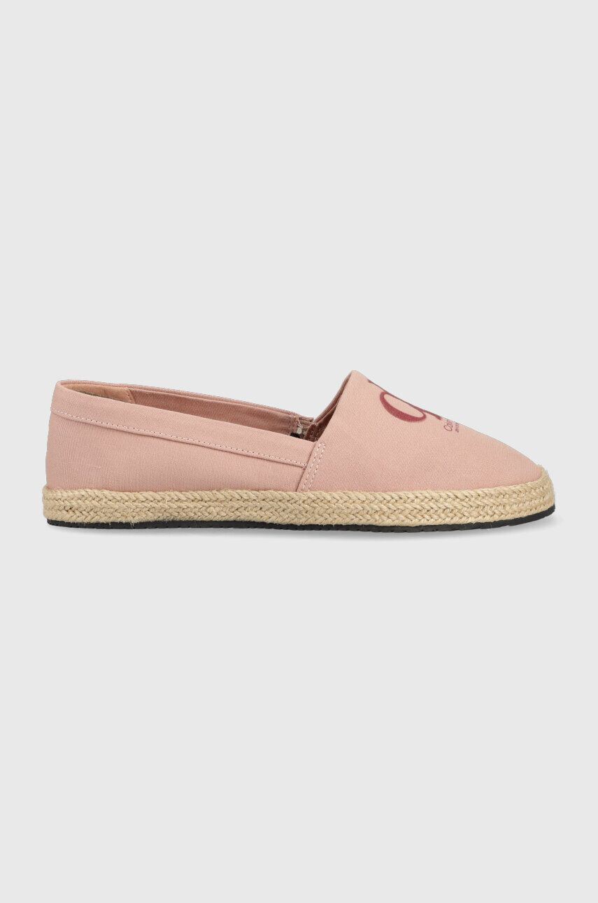 Calvin Klein Jeans Espadrilky ESPADRILLE MONO SEASONAL GR béžová farba YW0YW01032 - Pepit.sk