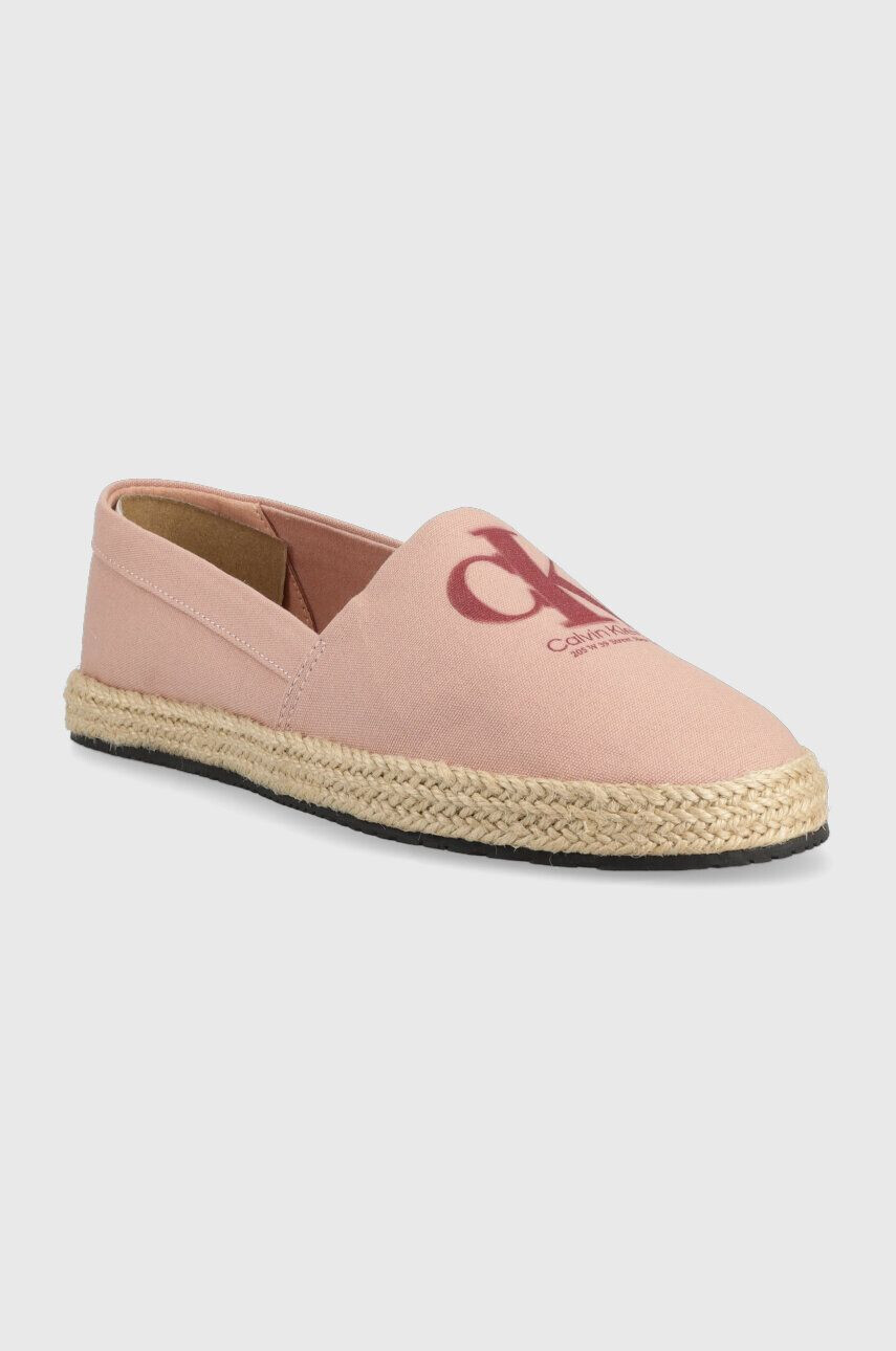 Calvin Klein Jeans Espadrilky ESPADRILLE MONO SEASONAL GR béžová farba YW0YW01032 - Pepit.sk