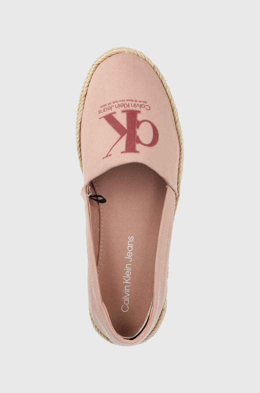 Calvin Klein Jeans Espadrilky ESPADRILLE MONO SEASONAL GR béžová farba YW0YW01032 - Pepit.sk