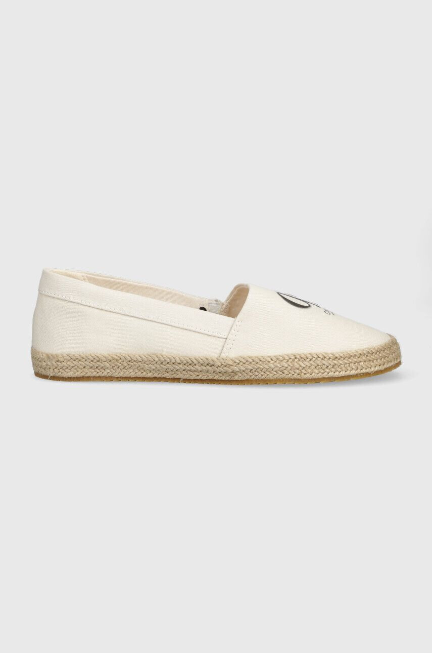 Calvin Klein Jeans Espadrilky ESPADRILLE MONO SEASONAL GR béžová farba YW0YW01032 - Pepit.sk