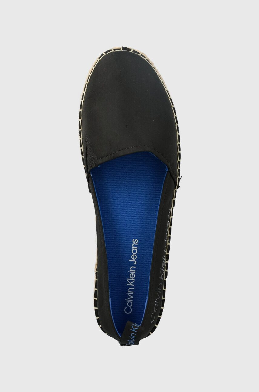 Calvin Klein Jeans Espadrilky FLATFORM ESPADRILLE SOFT NY čierna farba na platforme YW0YW00989 - Pepit.sk