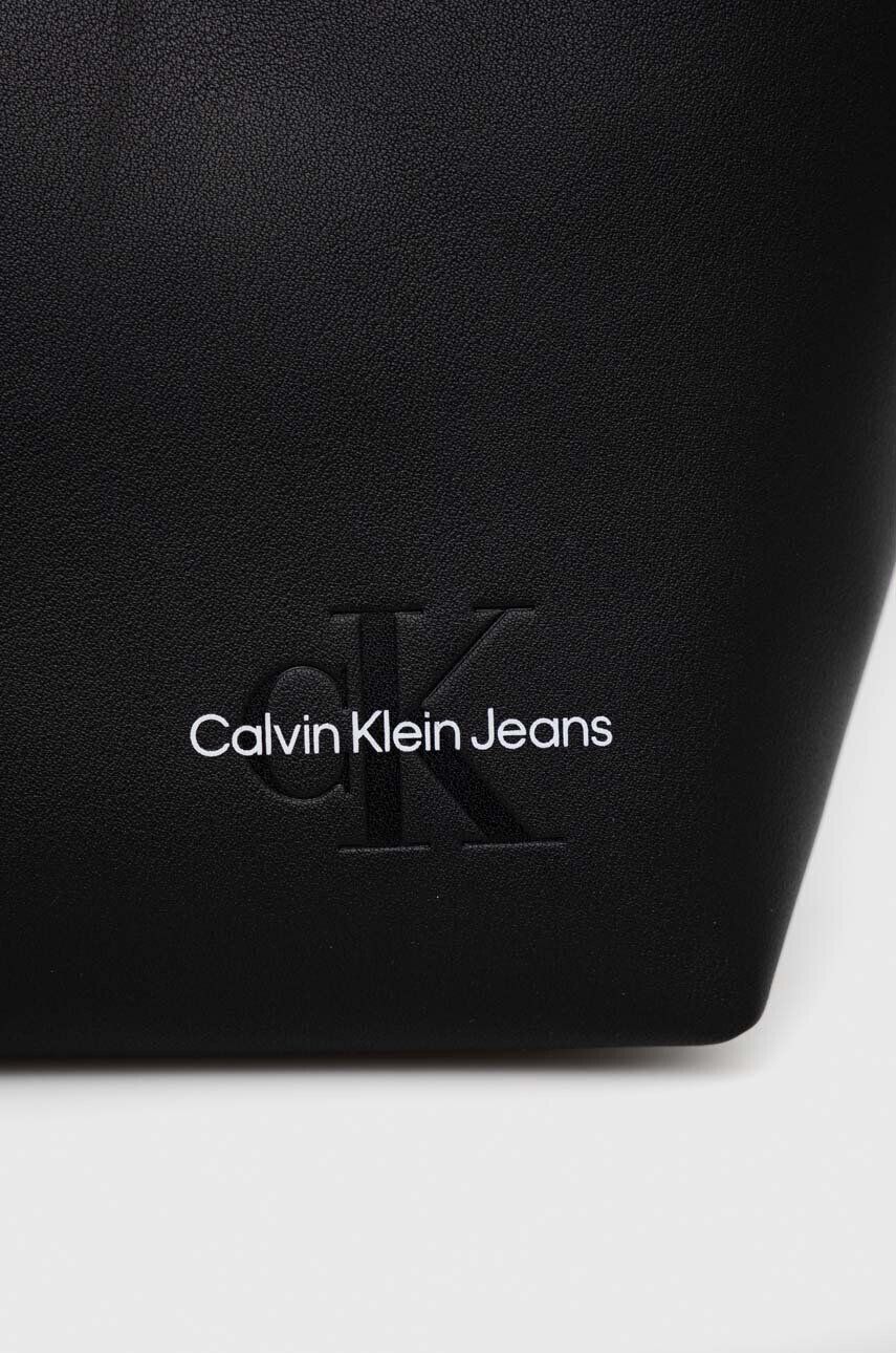 Calvin Klein Jeans Kabelka čierna farba - Pepit.sk