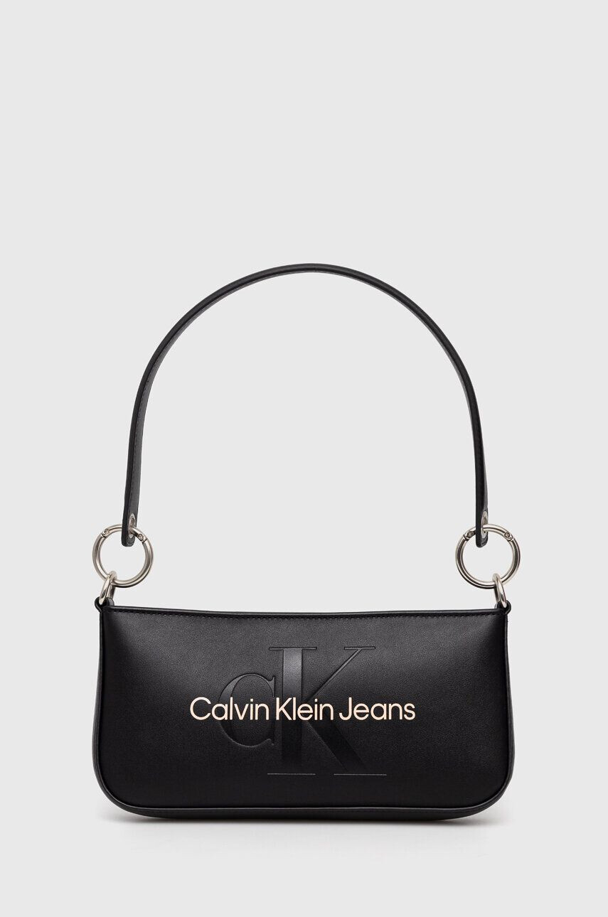 Calvin Klein Jeans Kabelka čierna farba - Pepit.sk