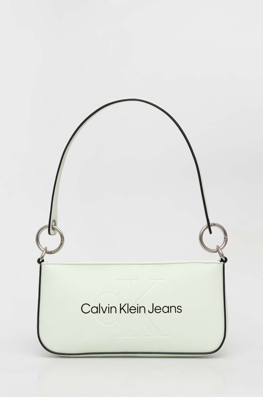 Calvin Klein Jeans Kabelka zelená farba - Pepit.sk