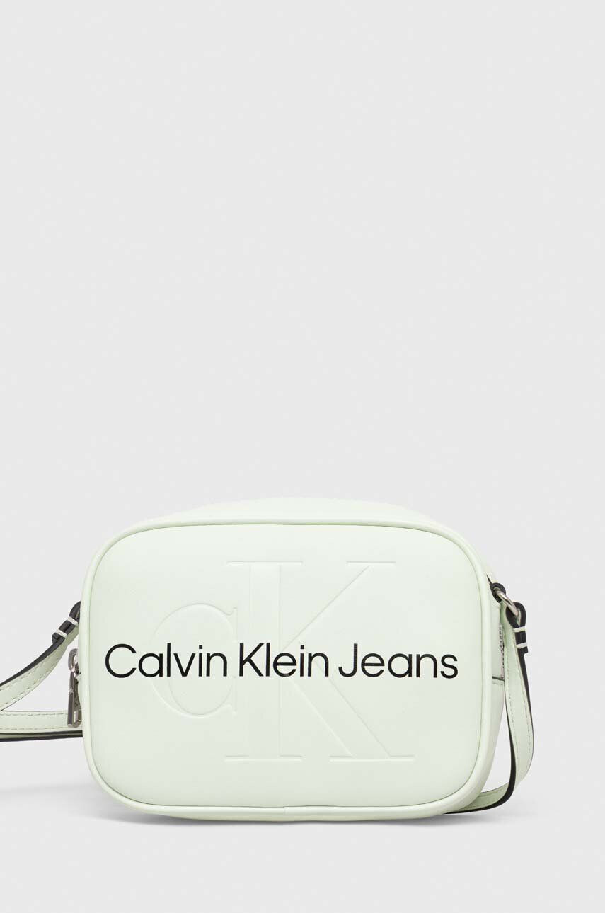 Calvin Klein Jeans Kabelka zelená farba - Pepit.sk