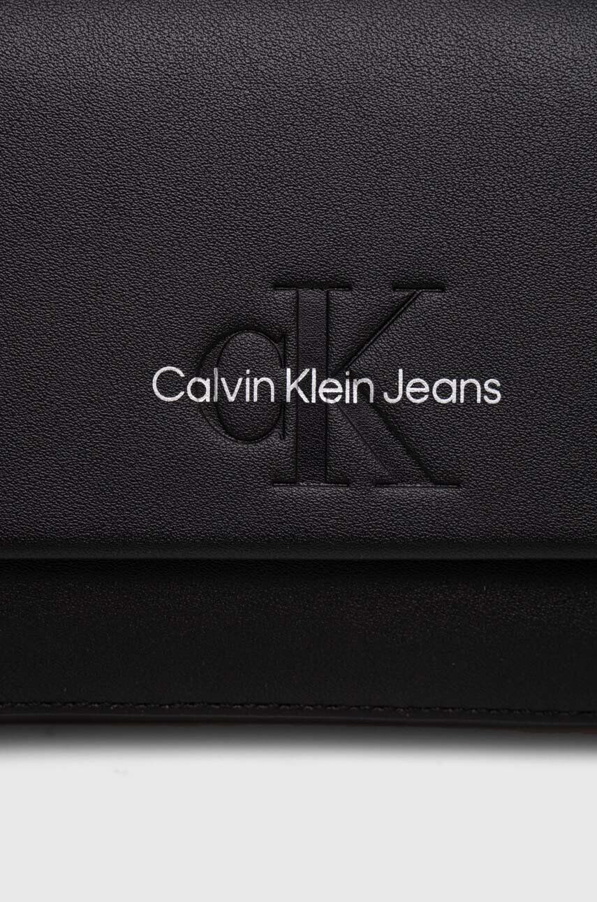 Calvin Klein Jeans Kabelka čierna farba - Pepit.sk