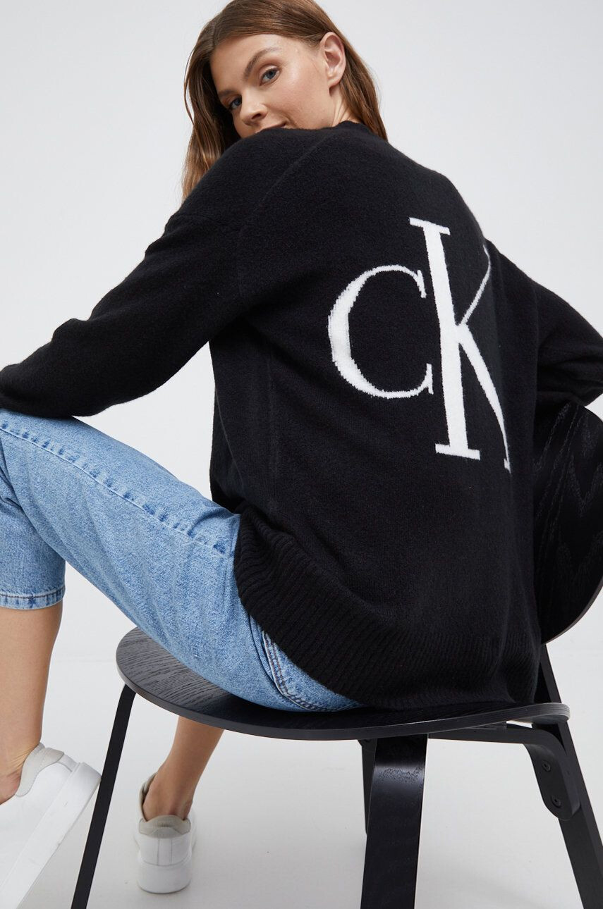 Calvin Klein Jeans Kardigán s prímesou vlny - Pepit.sk