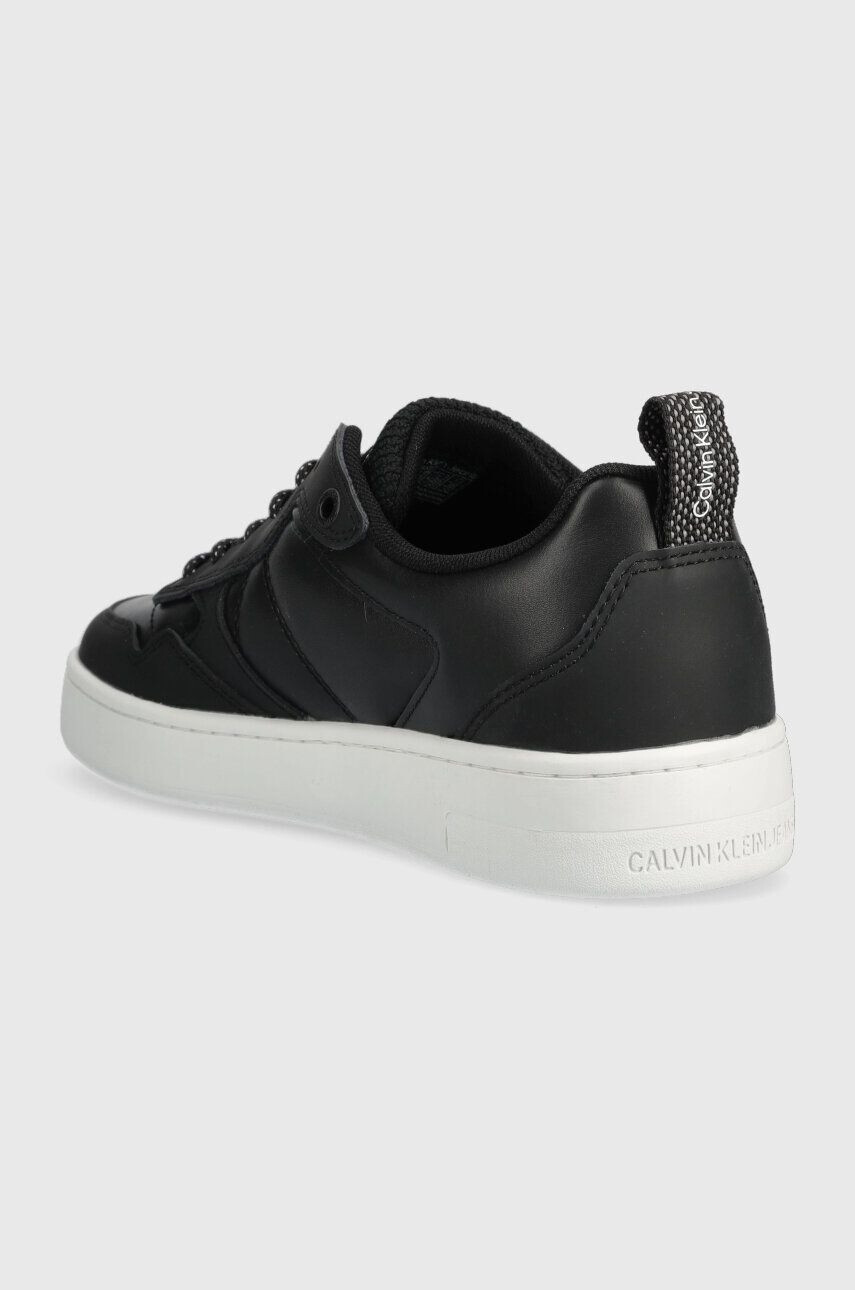 Calvin Klein Jeans Kožené tenisky BASKET CUPSOLE LACEU biela farba YM0YM00824 - Pepit.sk