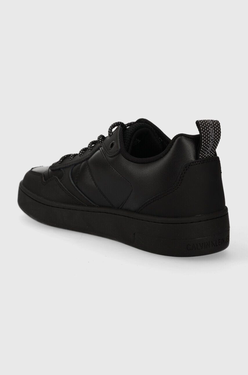 Calvin Klein Jeans Kožené tenisky BASKET CUPSOLE LACEU čierna farba YM0YM00824 - Pepit.sk