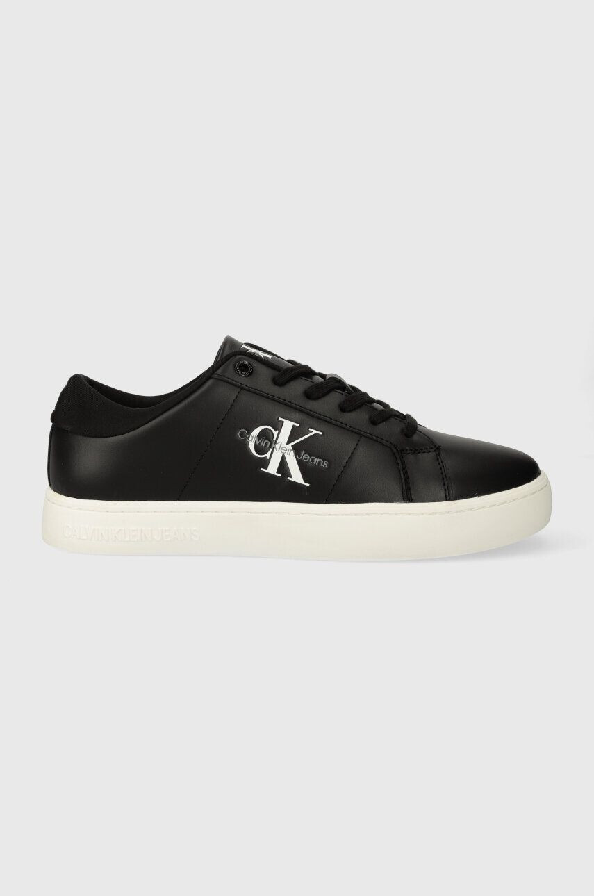 Calvin Klein Jeans Kožené tenisky CLASSIC CUPSOLE LOW ML LTH čierna farba YM0YM00864 - Pepit.sk