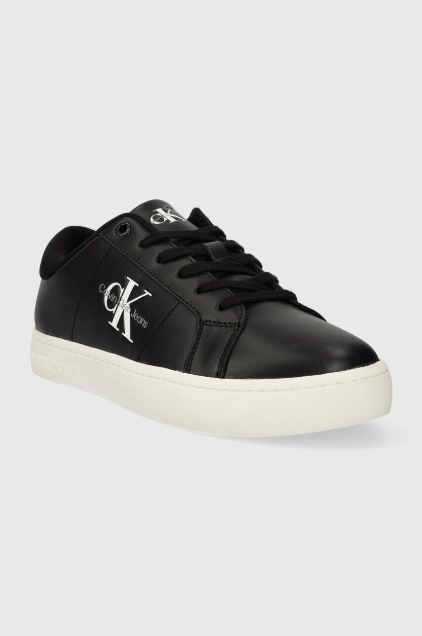 Calvin Klein Jeans Kožené tenisky CLASSIC CUPSOLE LOW ML LTH čierna farba YM0YM00864 - Pepit.sk