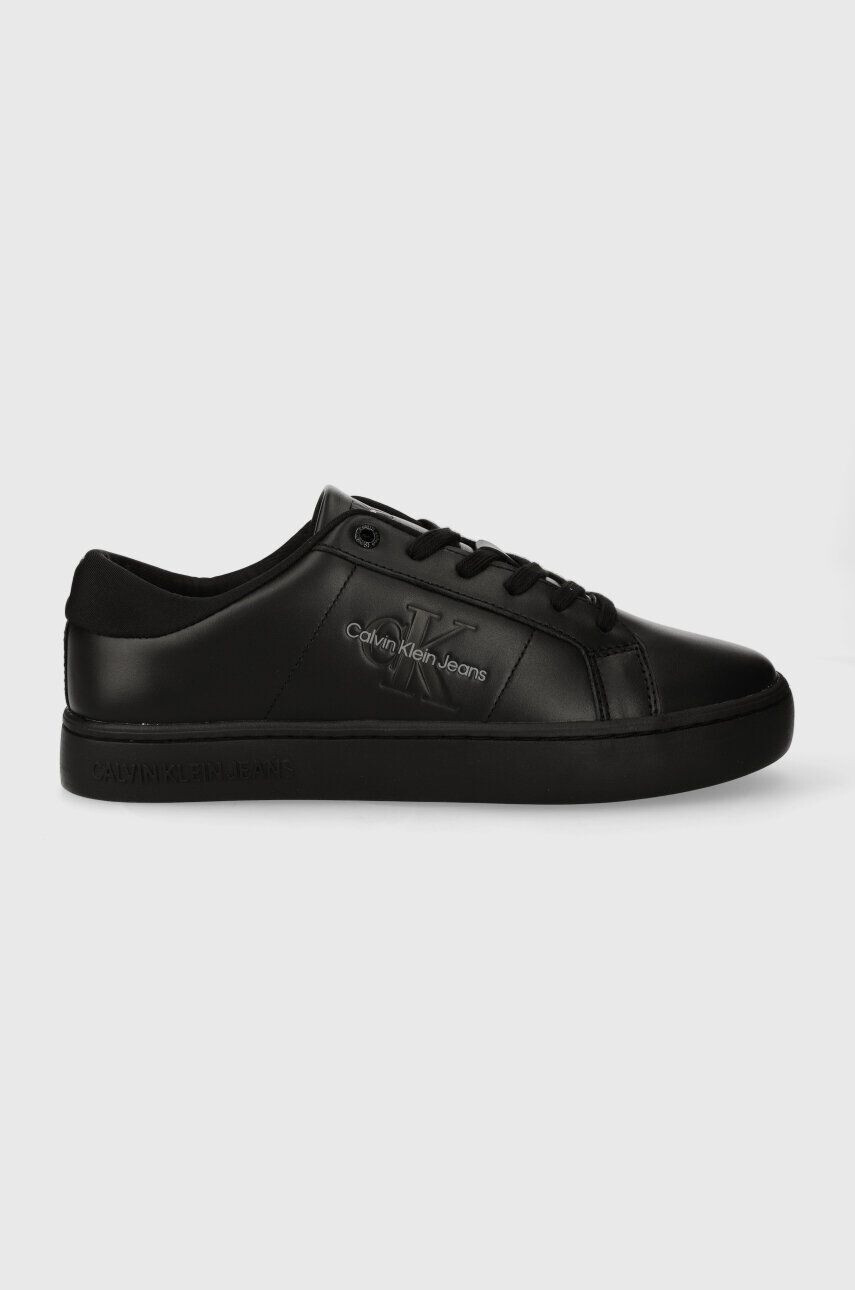 Calvin Klein Jeans Kožené tenisky CLASSIC CUPSOLE LOW ML LTH čierna farba YM0YM00864 - Pepit.sk