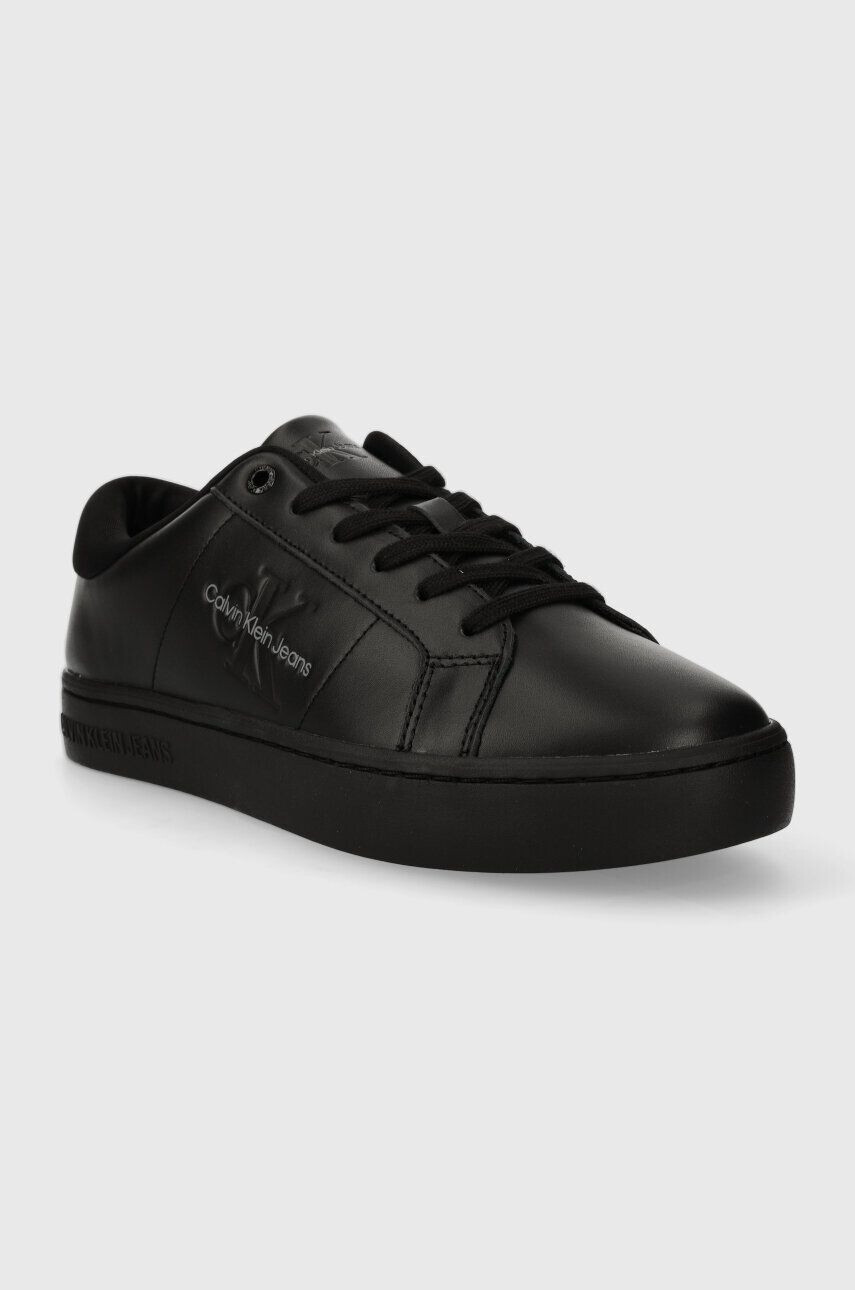 Calvin Klein Jeans Kožené tenisky CLASSIC CUPSOLE LOW ML LTH čierna farba YM0YM00864 - Pepit.sk