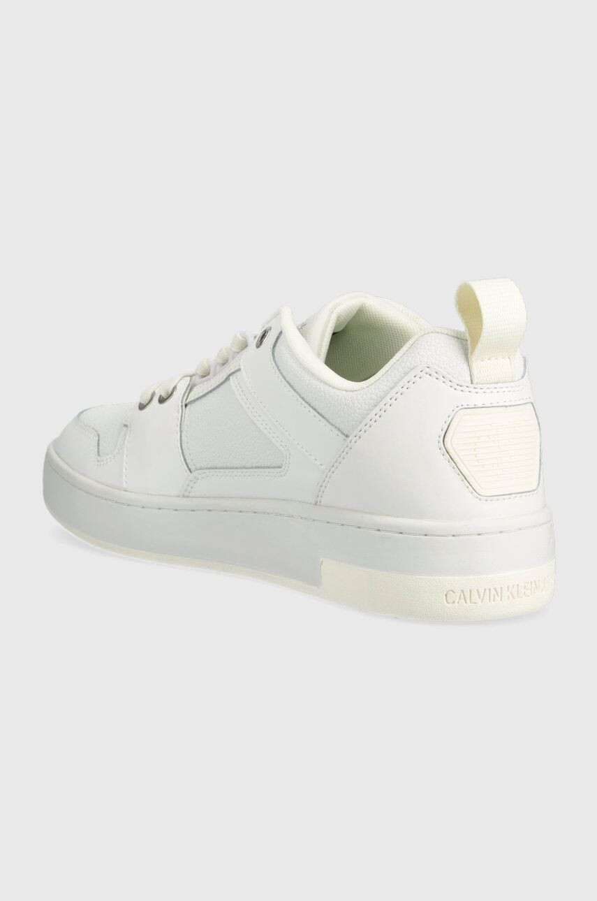 Calvin Klein Jeans Kožené tenisky YM0YM00575 BASKET CUPSOLE R LTH-TPU INSERT biela farba - Pepit.sk