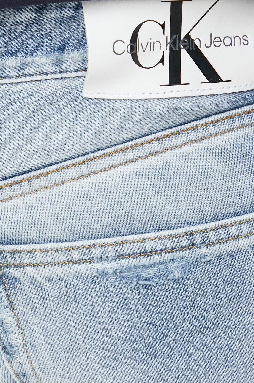 Calvin Klein Jeans Rifľové krátke nohavice - Pepit.sk