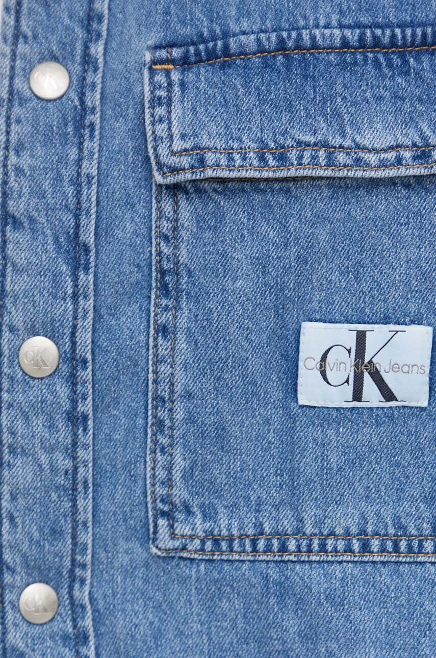 Calvin Klein Jeans Rifľová košeľa pánska regular s klasickým golierom - Pepit.sk