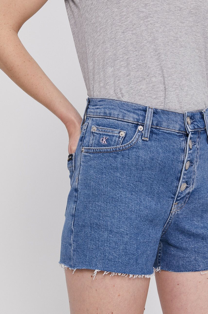 Calvin Klein Jeans Rifľové krátke nohavice - Pepit.sk