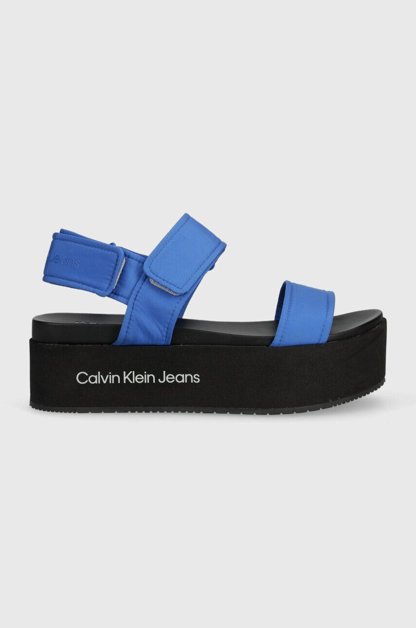 Calvin Klein Jeans Sandále FLATFORM SANDAL SOFTNY dámske na platforme YW0YW00965 - Pepit.sk