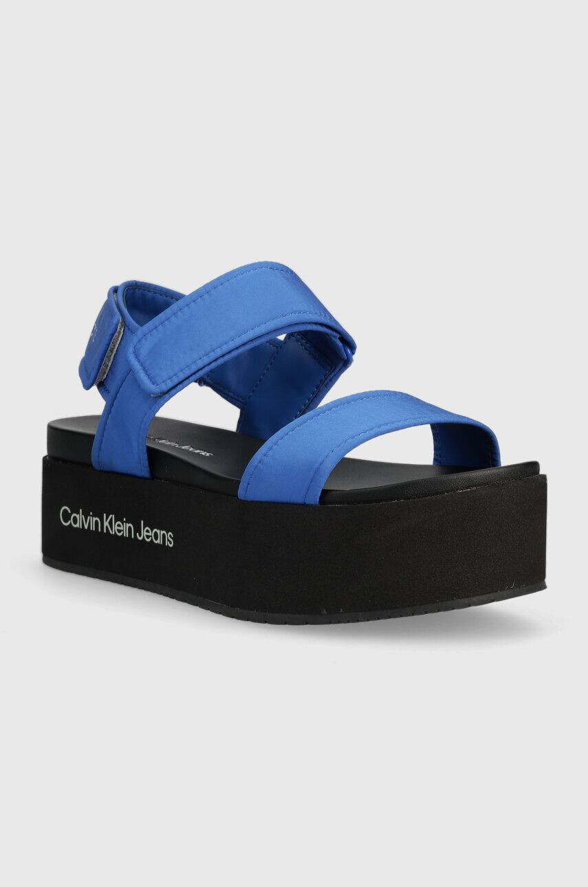 Calvin Klein Jeans Sandále FLATFORM SANDAL SOFTNY dámske na platforme YW0YW00965 - Pepit.sk