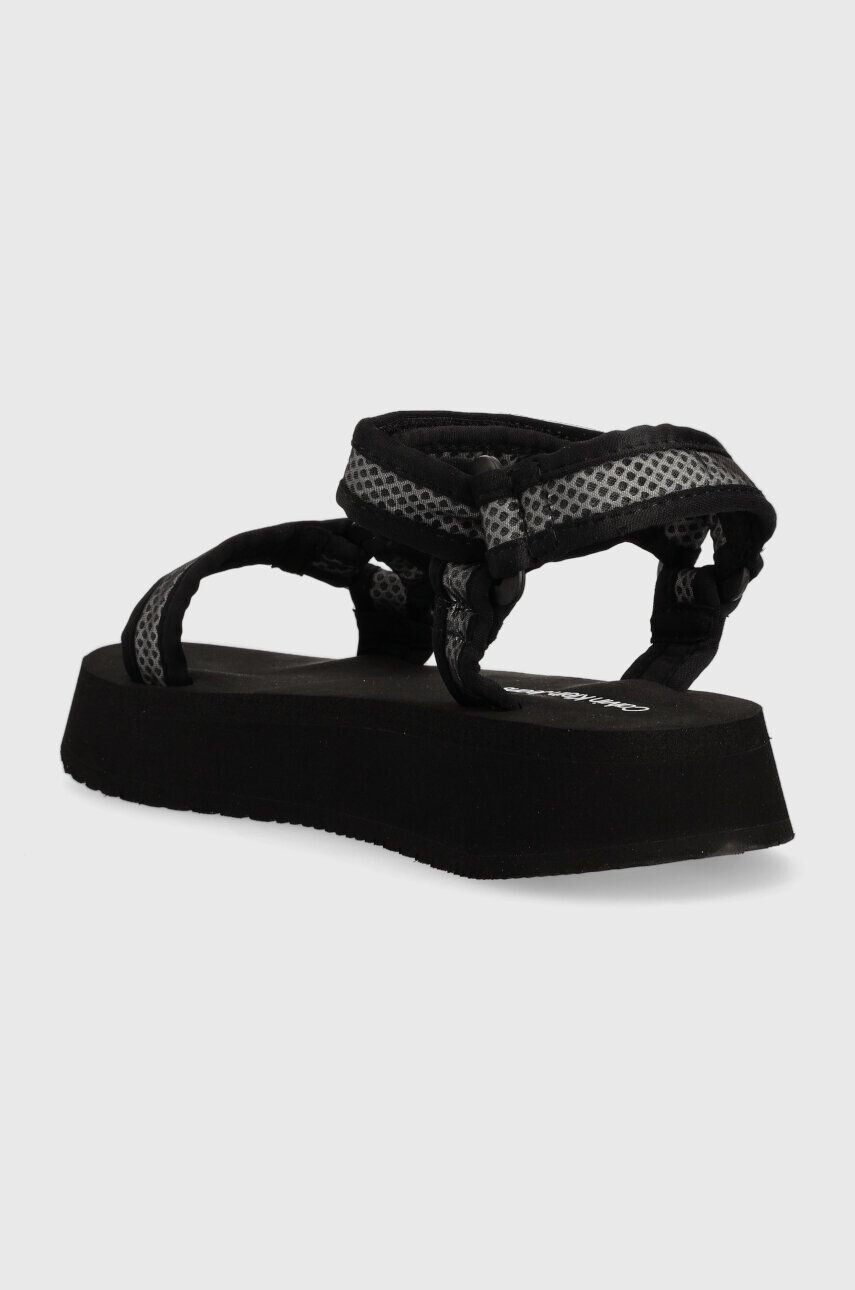 Calvin Klein Jeans Sandále PREFRESATO SANDAL WEBBING XRAY dámske čierna farba na platforme YW0YW00969 - Pepit.sk